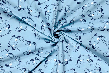 Jersey mit Krebsen, blau, 0,5 m